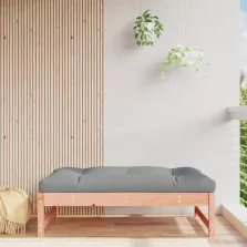   vidaXL tömör duglászfenyő kerti lábzsámoly párnával 120x80 cm