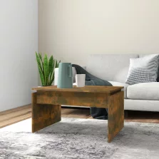   vidaXL füstös tölgy színű szerelt fa dohányzóasztal 68x50x38 cm