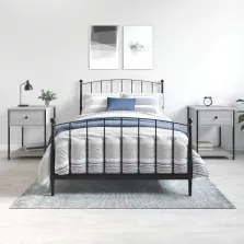  vidaXL 2 db szürke sonoma színű szerelt fa éjjeliszekrény 44x45x58 cm