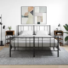   vidaXL 2 db füstös tölgy színű szerelt fa éjjeliszekrény 35x34,5x70 cm