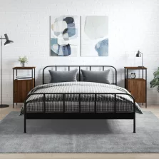   vidaXL 2 db barna tölgyszínű éjjeliszekrény 41 x 31 x 80 cm