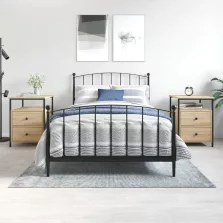   vidaXL 2 db sonoma tölgy színű szerelt fa éjjeliszekrény 44x45x60 cm