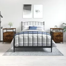   vidaXL 2 db füstös tölgy színű szerelt fa éjjeliszekrény 44x45x60 cm