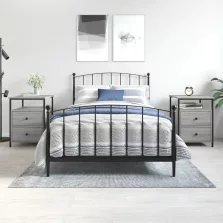   vidaXL 2 db szürke sonoma színű éjjeliszekrény 44x45x60 cm