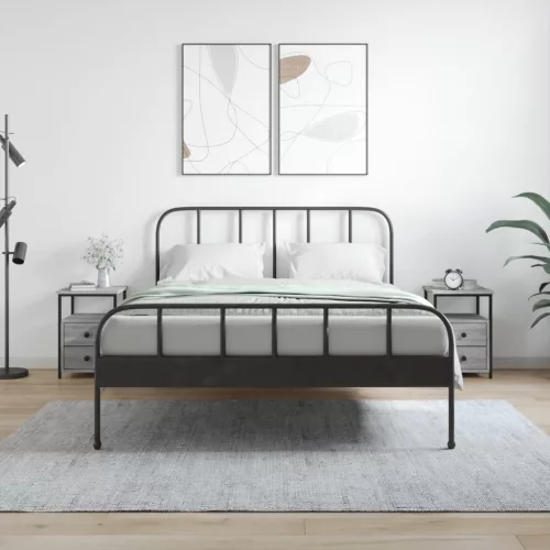 vidaXL 2 db szürke sonoma színű éjjeliszekrény 34x35,5x50 cm
