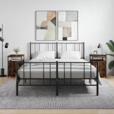   vidaXL 2 db füstös tölgy színű szerelt fa éjjeliszekrény 40x42x60 cm