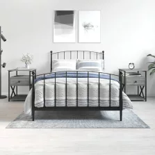   vidaXL 2 db szürke sonoma színű szerelt fa éjjeliszekrény 40x42x55 cm