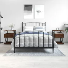   vidaXL 2 db barna tölgyszínű szerelt fa éjjeliszekrény 40x42x55 cm