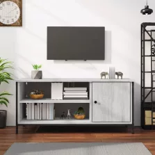  vidaXL szürke sonoma színű szerelt fa TV-szekrény 100x40x45 cm
