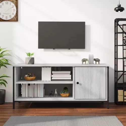 vidaXL szürke sonoma színű szerelt fa TV-szekrény 100x40x45 cm