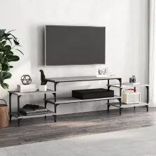   vidaXL szürke sonoma színű szerelt fa TV-szekrény 197x35x52 cm