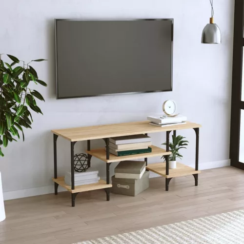 vidaXL sonoma tölgyszínű szerelt fa TV-szekrény 102x35x45,5 cm