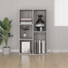   vidaXL szürke sonoma színű fa könyv-/tálalószekrény 50x25x80 cm