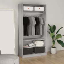   vidaXL szürke sonoma színű szerelt fa ruhásszekrény 100 x 50 x 200 cm