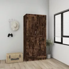   vidaXL füstös tölgy színű szerelt fa ruhásszekrény 82,5x51,5x180 cm
