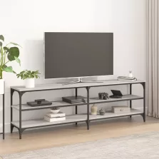   vidaXL szürke sonoma színű szerelt fa TV-szekrény 160 x 30 x 50 cm