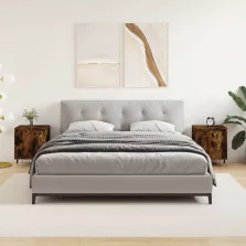   vidaXL 2 db füstös tölgy színű szerelt fa éjjeliszekrény 40x30x50 cm