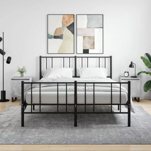 vidaXL 2 db betonszürke szerelt fa éjjeliszekrény 40x30x50 cm