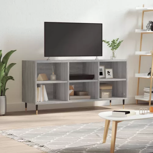vidaXL szürke sonoma színű szerelt fa TV-szekrény 103,5x30x50 cm
