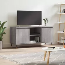   vidaXL szürke sonoma színű szerelt fa TV-szekrény 104x35x50 cm