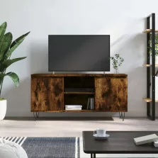   vidaXL füstös tölgy színű szerelt fa TV-szekrény 104x35x50 cm