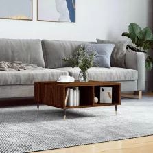   vidaXL barna tölgyszínű szerelt fa dohányzóasztal 60 x 60 x 30 cm
