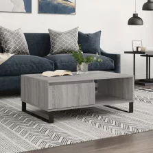  vidaXL szürke sonoma szerelt fa dohányzóasztal 90 x 60 x 35 cm
