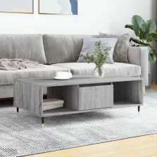   vidaXL szürke sonoma szerelt fa dohányzóasztal 104 x 60 x 35 cm