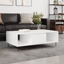 vidaXL fehér szerelt fa dohányzóasztal 104x60x35 cm