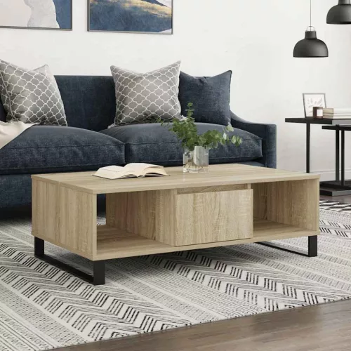 vidaXL sonoma tölgy színű szerelt fa dohányzóasztal 104 x 60 x 35 cm