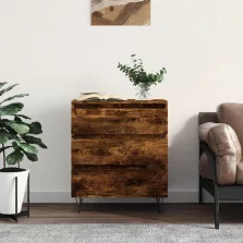   vidaXL füstös tölgy színű szerelt fa tálalószekrény 60 x 35 x 70 cm