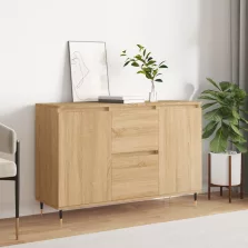   vidaXL sonoma tölgy színű szerelt fa tálalószekrény 104 x 35 x 70 cm