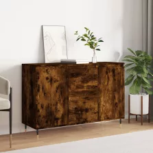   vidaXL füstös tölgy színű szerelt fa tálalószekrény 104 x 35 x 70 cm