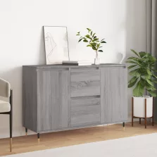   vidaXL szürke sonoma színű szerelt fa tálalószekrény 104 x 35 x 70 cm