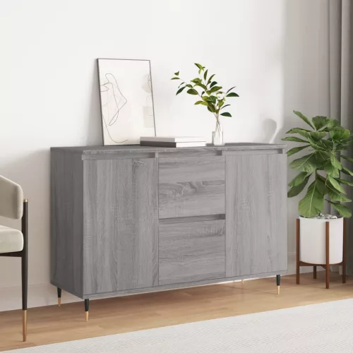vidaXL szürke sonoma színű szerelt fa tálalószekrény 104 x 35 x 70 cm