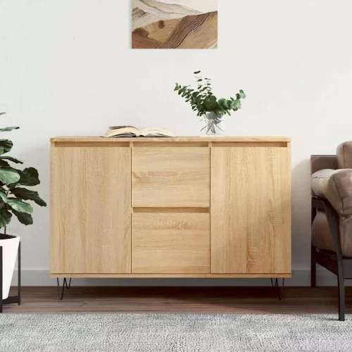 vidaXL sonoma tölgy színű szerelt fa tálalószekrény 101,5 x 35 x 70 cm