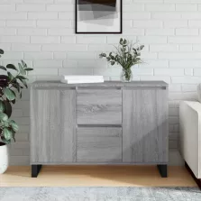   vidaXL szürke sonoma színű szerelt fa tálalószekrény 101,5 x 35 x 70 cm