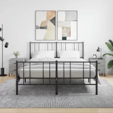   vidaXL 2 db szürke sonoma színű szerelt fa éjjeliszekrény 40x35x47,5cm