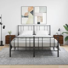   vidaXL 2 db barna tölgyszínű szerelt fa éjjeliszekrény 40x35x47,5 cm