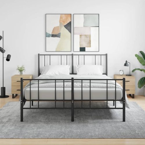 vidaXL 2 db sonoma tölgy színű szerelt fa éjjeliszekrény 40x35x47,5 cm