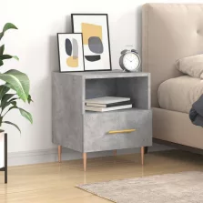   vidaXL betonszürke szerelt fa éjjeliszekrény 40 x 35 x 47,5 cm