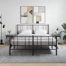   vidaXL 2 db szürke sonoma színű szerelt fa éjjeliszekrény 40x35x47,5cm