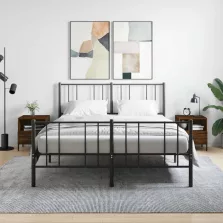   vidaXL 2 db barna tölgyszínű szerelt fa éjjeliszekrény 40x35x47,5 cm
