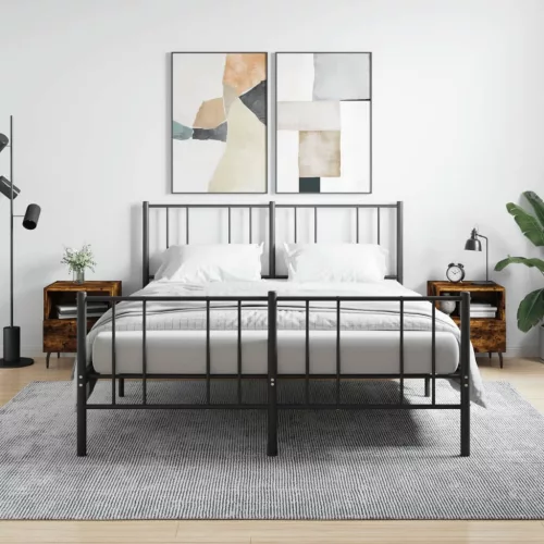 vidaXL 2 db füstös tölgy színű szerelt fa éjjeliszekrény 40x35x47,5 cm