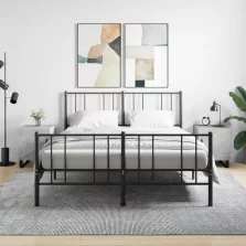   vidaXL 2 db betonszürke szerelt fa éjjeliszekrény 40 x 40 x 50 cm