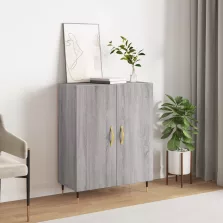   vidaXL szürke sonoma színű szerelt fa tálalószekrény 69,5 x 34 x 90 cm