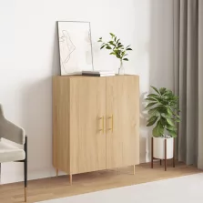   vidaXL sonoma tölgy színű szerelt fa tálalószekrény 69,5 x 34 x 90 cm