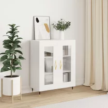   vidaXL magasfényű fehér szerelt fa tálalószekrény 69,5 x 34 x 90 cm