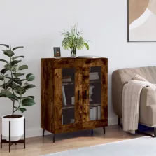   vidaXL füstös tölgy színű szerelt fa tálalószekrény 69,5 x 34 x 90 cm