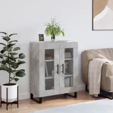   vidaXL betonszürke szerelt fa tálalószekrény 69,5 x 34 x 90 cm